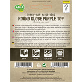 Hectarul - Seminte Nap Globe Purple Top BIO AMIA 1gr